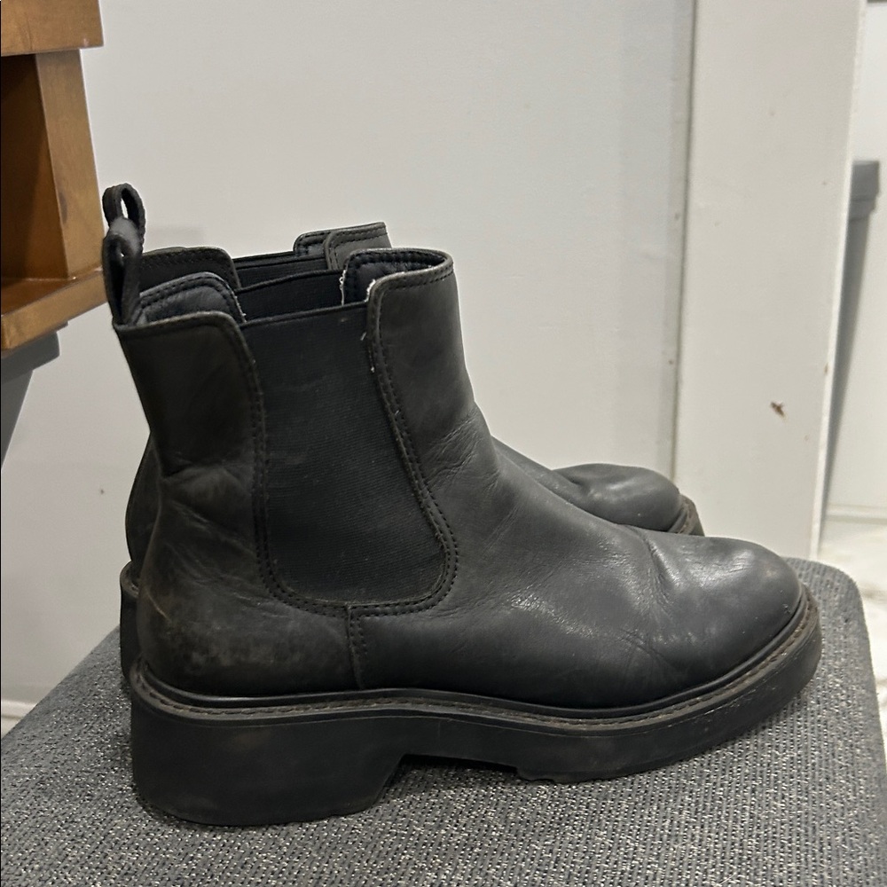 Steve Madden Black Combat Boots